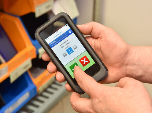 SupplyXpert used in a mobile device